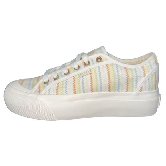 Roxy Cruizer Shoe Womens Size 7.5 Oxford Platform Sneakers Multi Color New - Picture 1 of 9